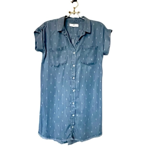 Thread & Supply Chambray Button Down  Dress Size Small - Picture 1 of 8